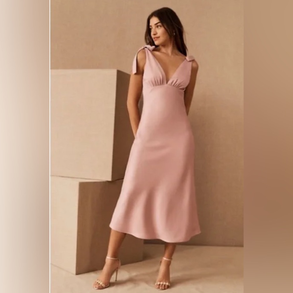 Sachin + Babi Pink Tie Strap Dress